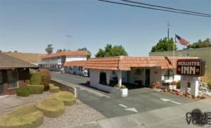 The three were found in a room at the Hollister Inn motel with drugs and a weapon.