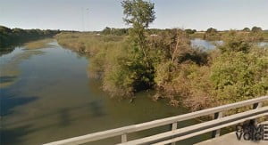 A view of Snodgrass Slough from Twin Cities Road.