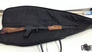 The AK-47 Assault Rifle that was found in Martinez' house.