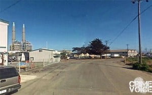 Snyders RV was parked along Sandholdt Road. The power plant is seen on the left.