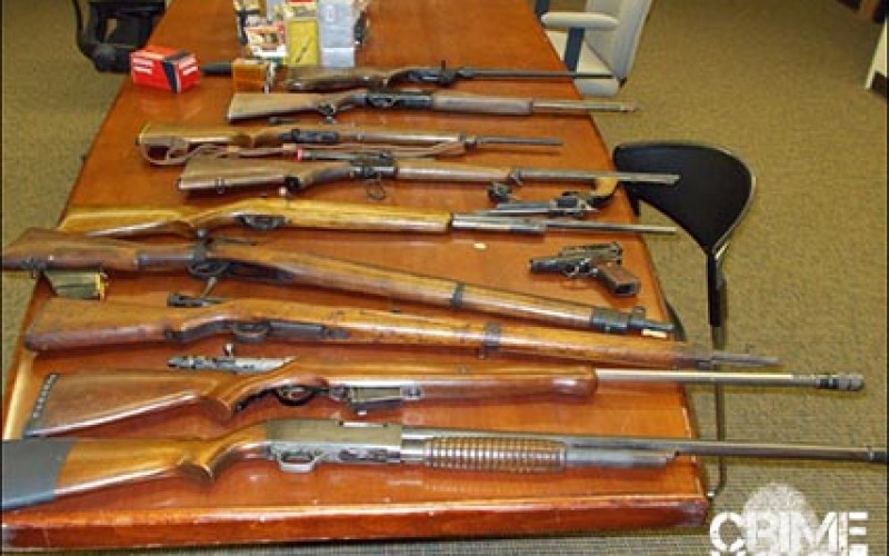 Police Seize Large Cache of Firearms and Ammunition