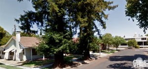 The explosion occurred at a home on 21st St. The Courthouse Museum can be seen in the background (right)