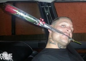 In a Facebook photo dated February 22, Mason carries a rose, possibly for his future victim.