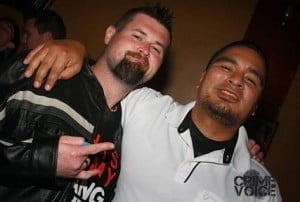 Ryan Viri (left) with a friend from his Facebook profile. 