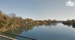 The Sacramento River behind the Hilton Garden Inn.