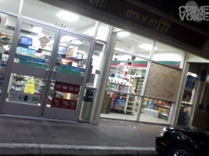 The victim was killed near this 7-11