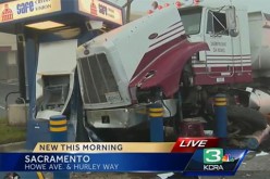 Dump Truck Slams Into ATM, Young Woman arrested for Grand Theft Auto