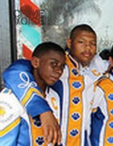 Shellmyer in a Crenshaw High Marching Band photo