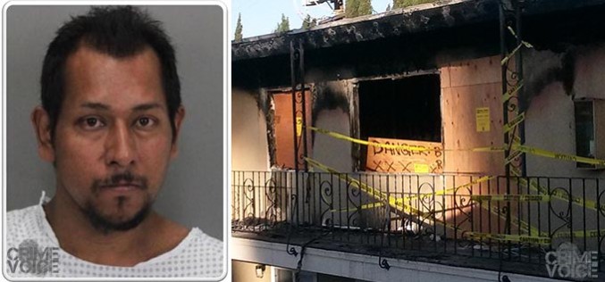 Out of control suspect arrested after burning down father’s apartment