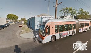 The bus station, where the crime occurred at the stop of Western Avenue and 60th Street.