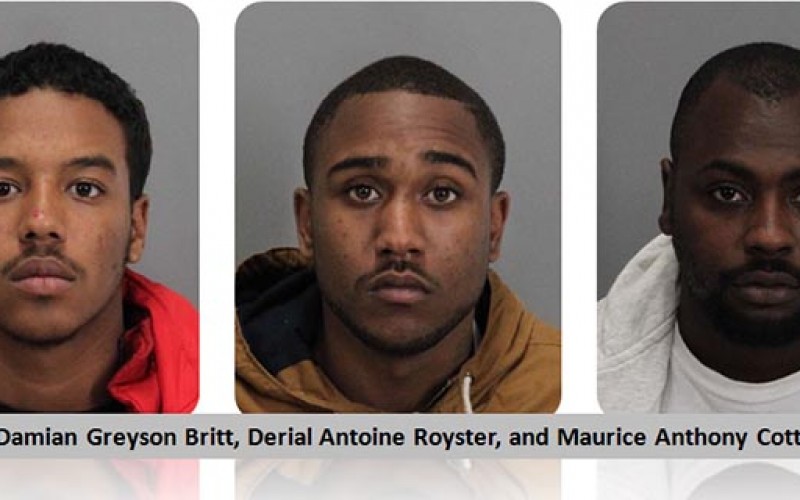 Milpitas Police report the arrest of three car burglary suspects