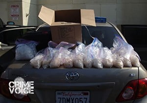 Police display confiscated meth