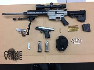 Weapons confiscated from Miramontez