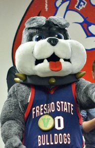 Jeanpierre also worked as Timeout, the Fresno State mascot