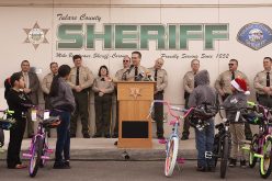 Tulare SD Holds Open House, Bike Giveaway