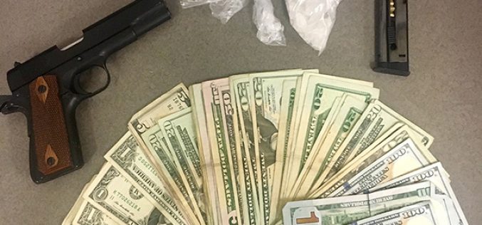 Meth, Stolen Gun and $1,000 Seized