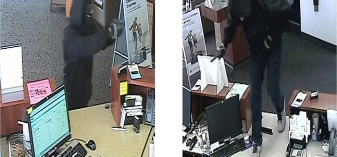 Police on the Hunt for “Smash n’ Grab” Robber