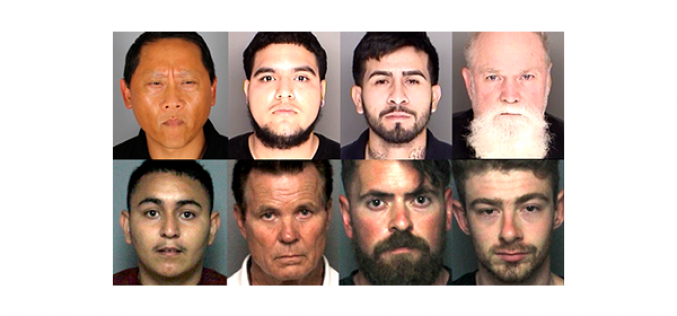 Eight “Johns” Snagged in Undercover Prostitution Sting