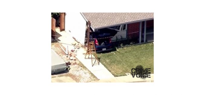 Chase Ends with Car Crashing into House, 3 Burglary Suspects in Custody