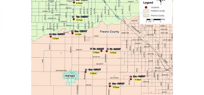 UPDATE – Random Shootings Trending in Fresno and Madera County