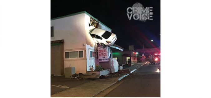 Speeding Car Ends up in 2nd Floor of Dental Office