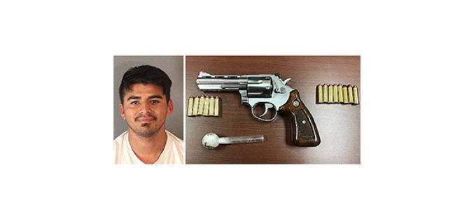 Traffic stop leads to loaded weapon, meth arrest