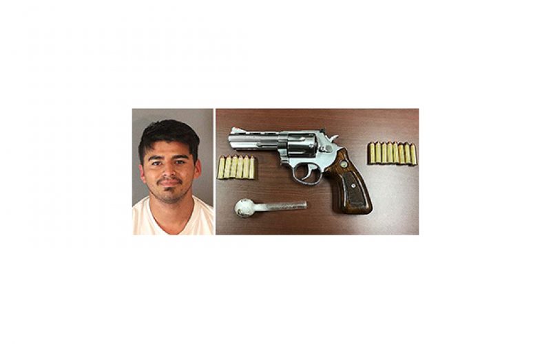 Traffic stop leads to loaded weapon, meth arrest