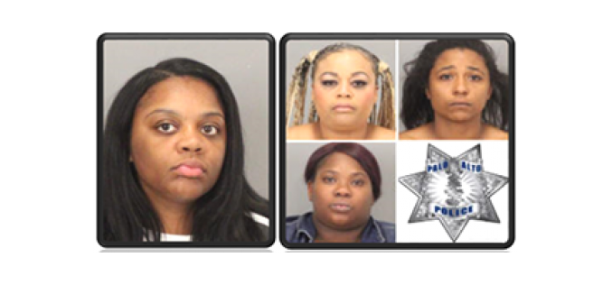 Five Female Shoplifters busted at Stanford Mall in Various Incidents