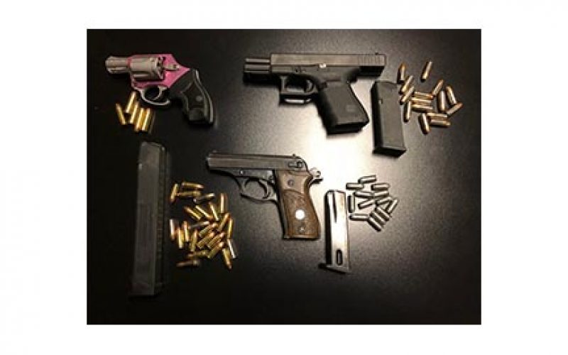 Three Gang Members with Guns Arrested