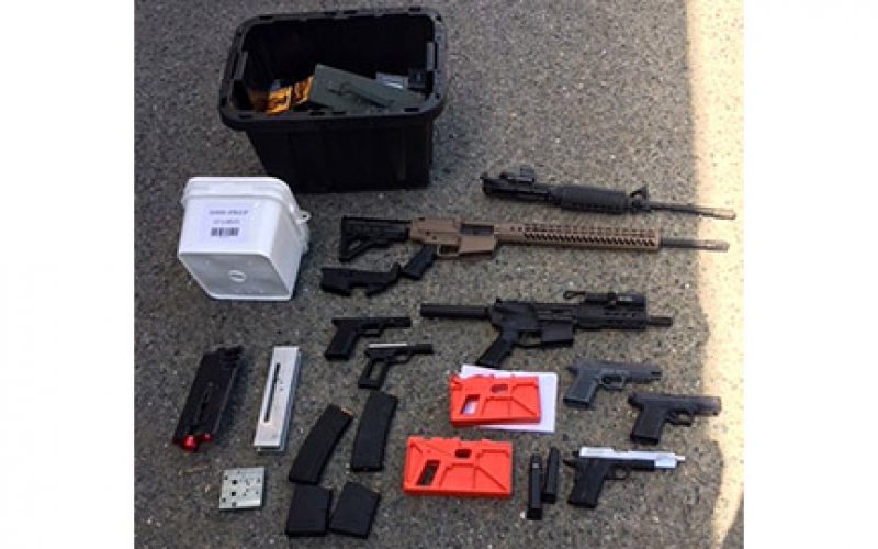 Man Arrested Inside Home with Numerous Illegal Firearms