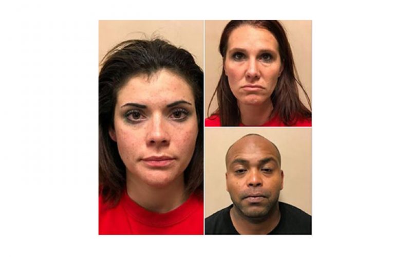 Three Occupants, Two Fake Names, Three Arrests