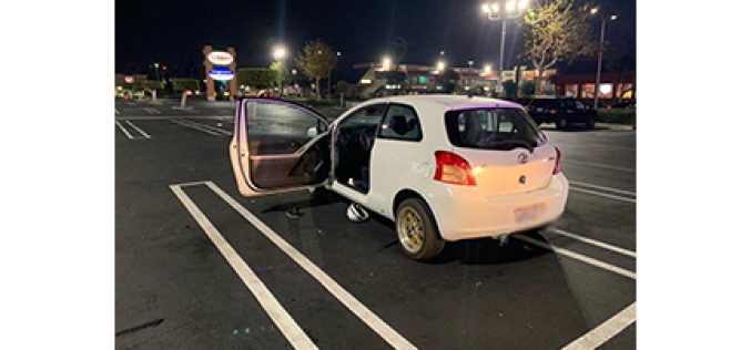 Car thief makes new road on Westminster train tracks