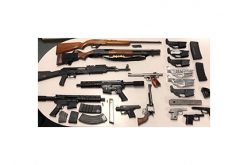 Weapons Seized during SWAT Team Raid near Police Station