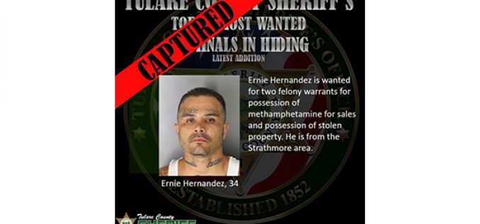 Tulare County Captures another Top 10 Most Wanted