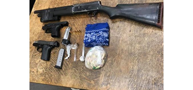 Pair arrested with guns and meth at 3:00 AM