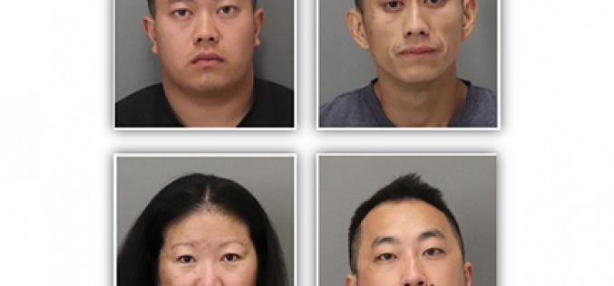 Four arrested after the attempted theft of a catalytic converter