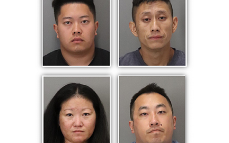 Four arrested after the attempted theft of a catalytic converter