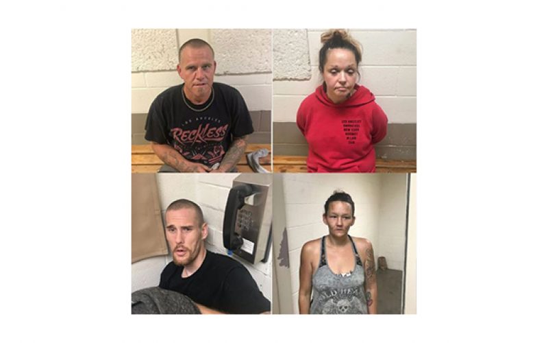 Recovery of stolen tools leads to the arrest of four people