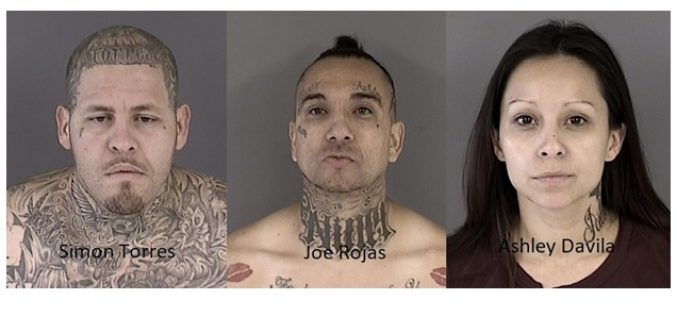 Three arrested on gun, drug, child endangerment charges in Hollister