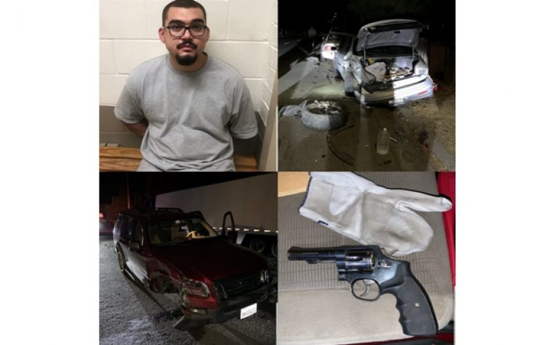 Man arrested for hit-and-run and DUI after hitting parked cars