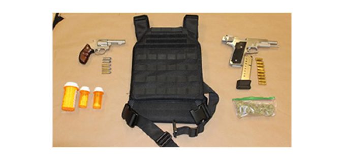 2 Men Pulled Over for Erratic Driving Nabbed for Firearms and Narcotics