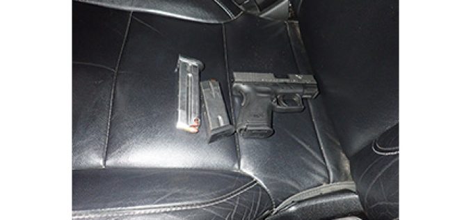 Gun confiscated after alleged brandishing