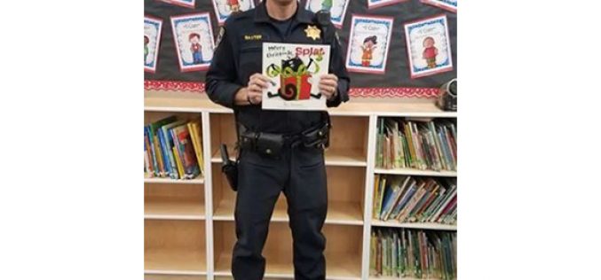 Officers visit elementary school to promote safety