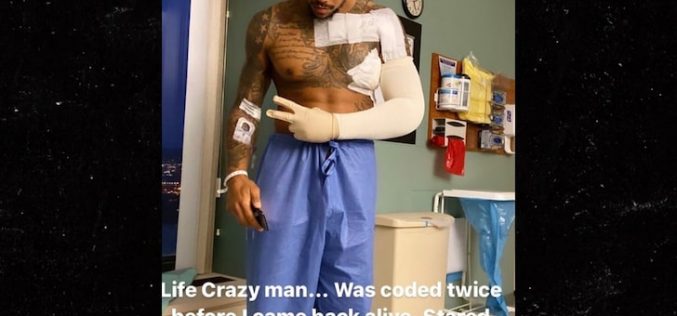 Terrelle Pryor Full-Body Shot of Stabbing Injury, Says He Almost Died Twice