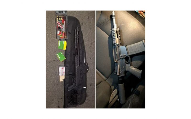 Traffic stop and pursuit lead to accident and weapons arrest