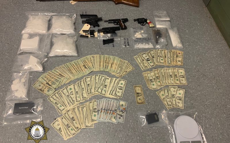 Coke, meth, guns, cash seized in Sacramento County narcotics investigation