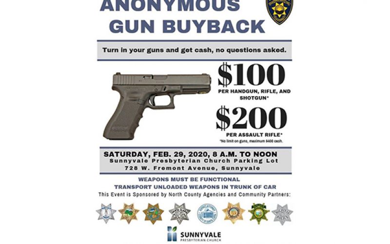 Gun Buyback announced in Sunnyvale