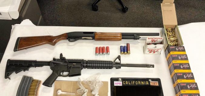 Traffic stop leads to discovery of guns and meth