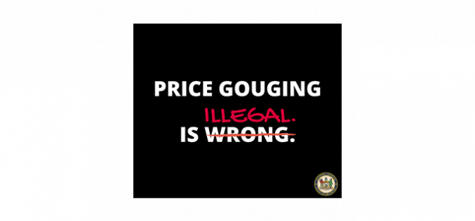 Price gouging is a crime in any county