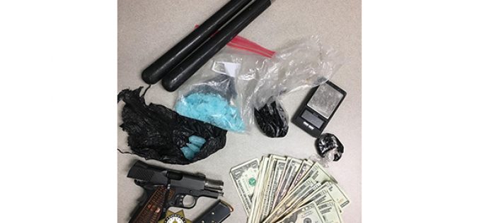 Stolen travel trailer with guns, heroin, meth and a perp-NEEDS LINK